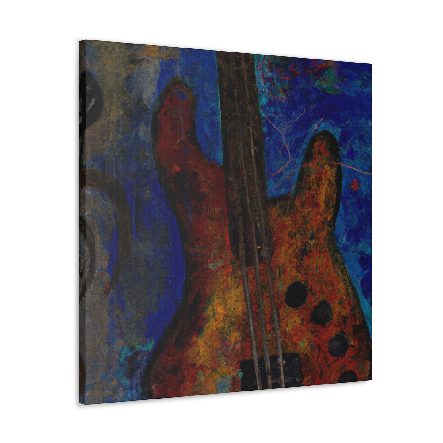 "Bass Guitar Expressionism" - Canvas