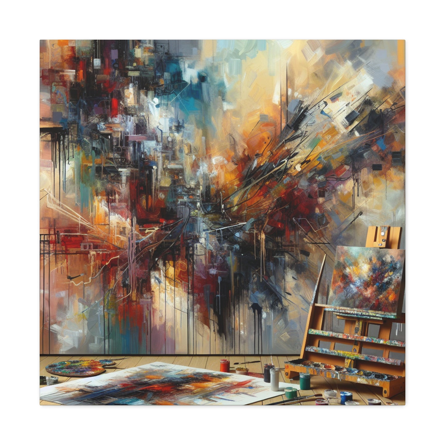 Chaos Unleashed Vivaciously - Canvas