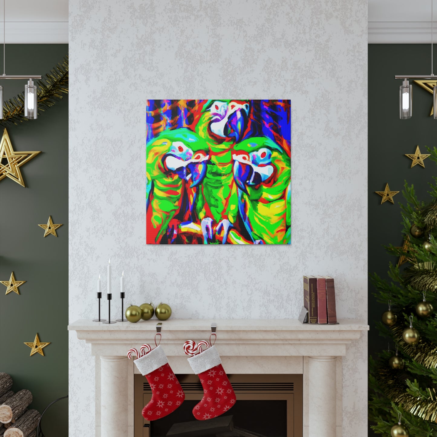 Parrots of the Amazon - Canvas