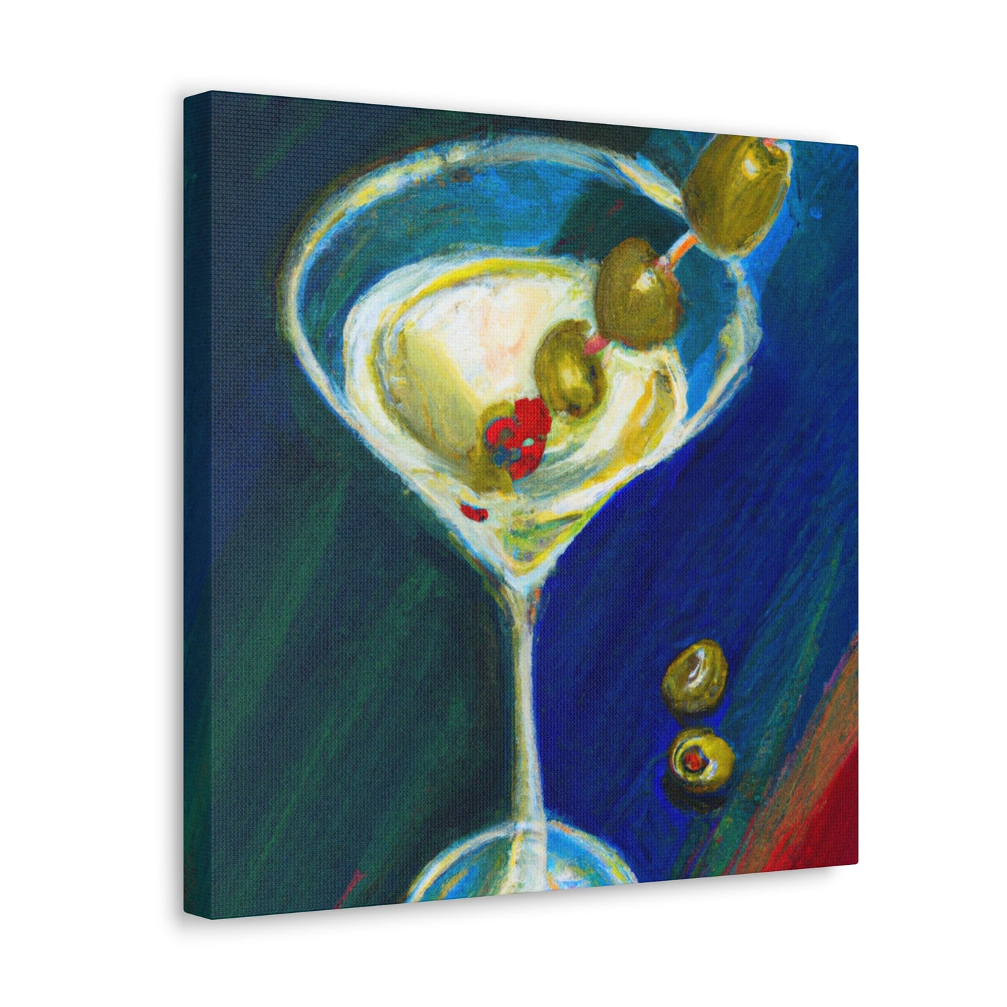 Martini at Midnight Gaze - Canvas