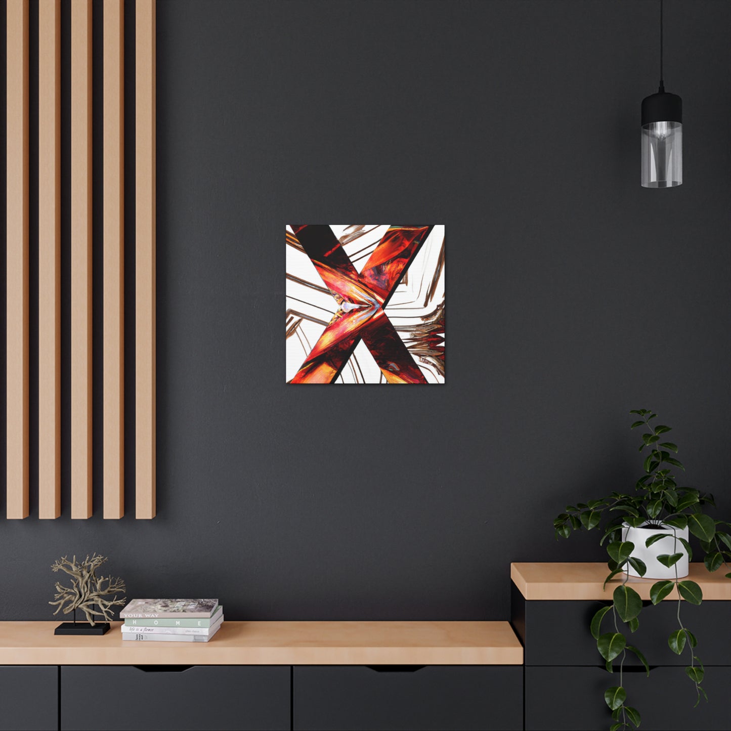 "X in Art Deco" - Canvas