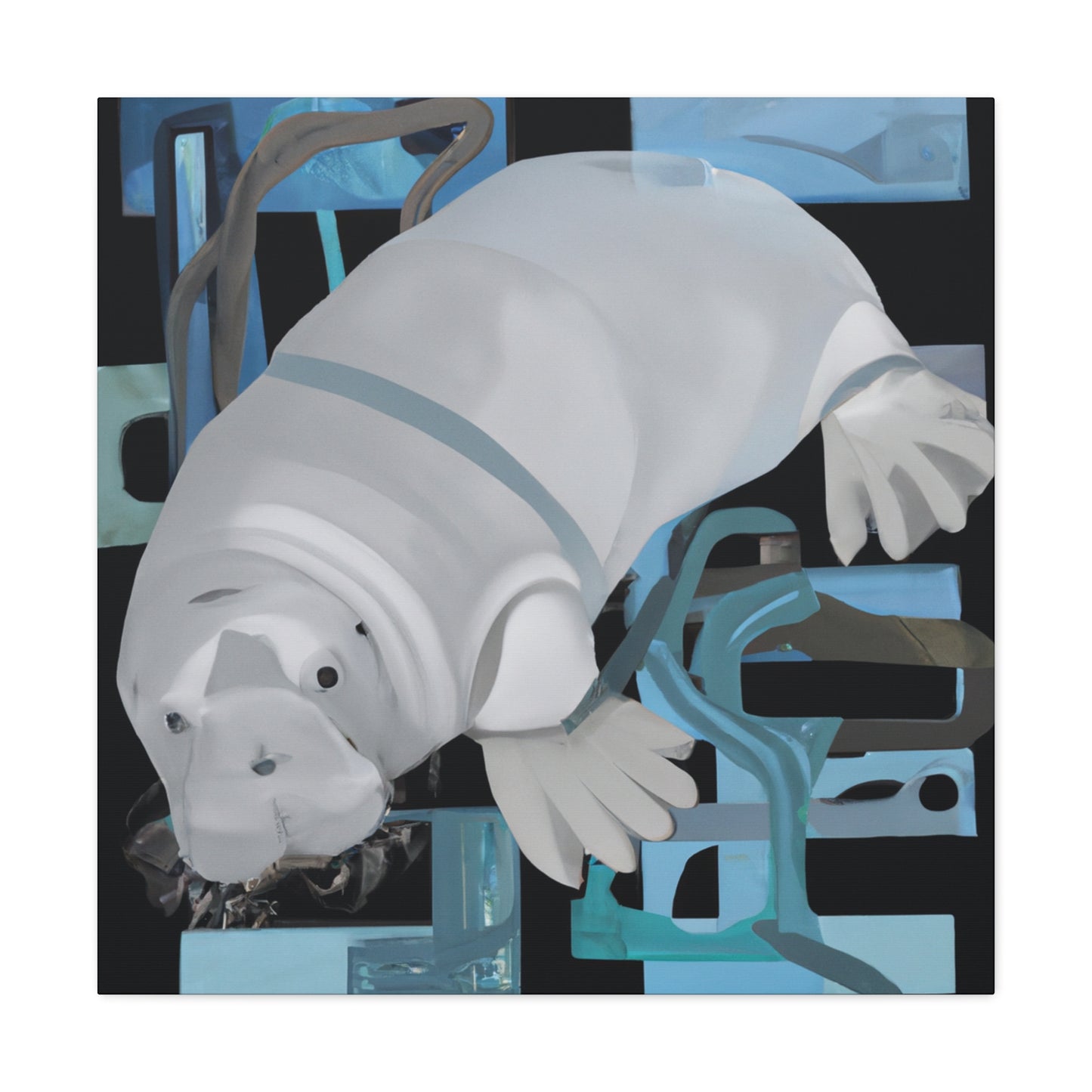 Manatee Magic Majesty - Canvas