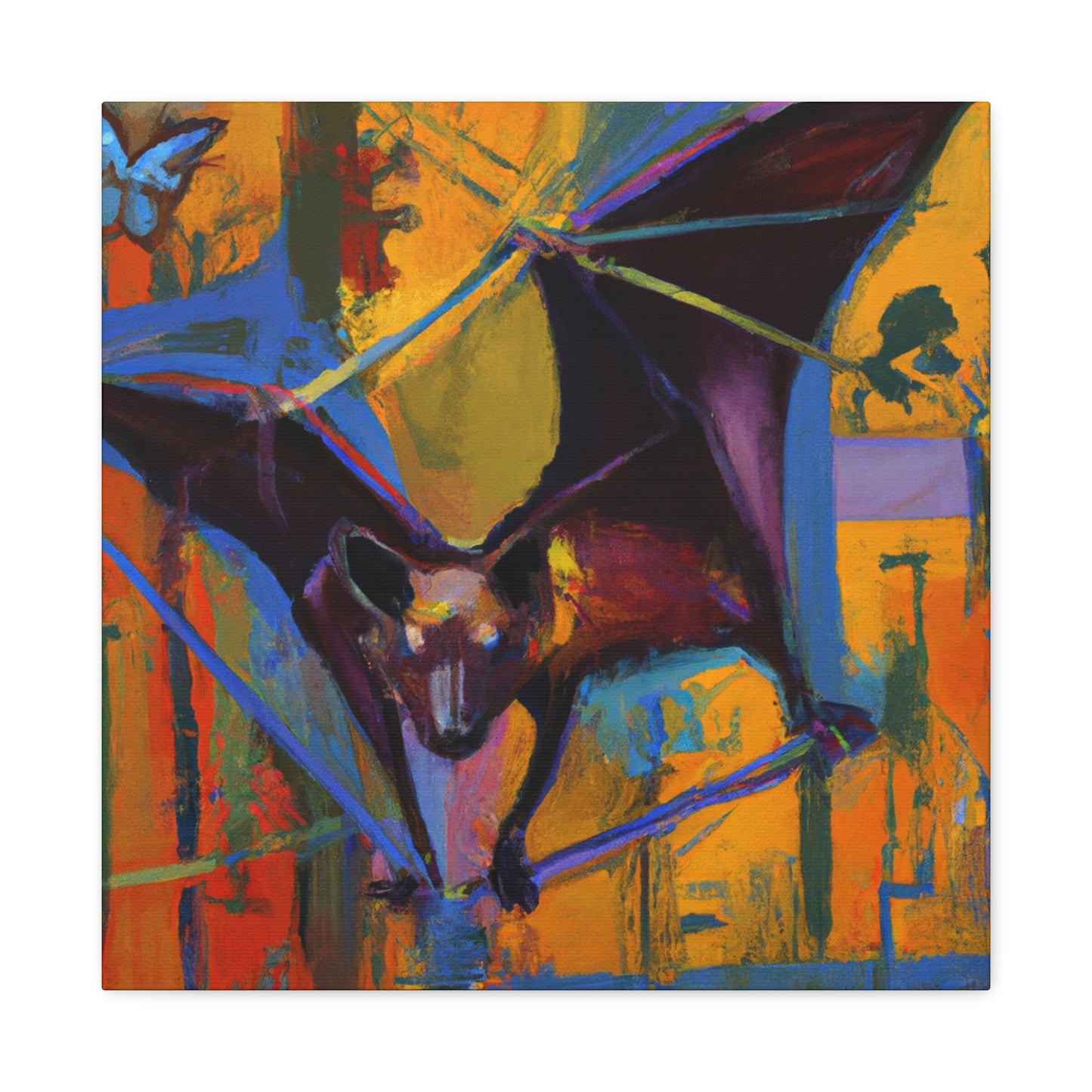 "Indian Flying Fox Flight" - Canvas