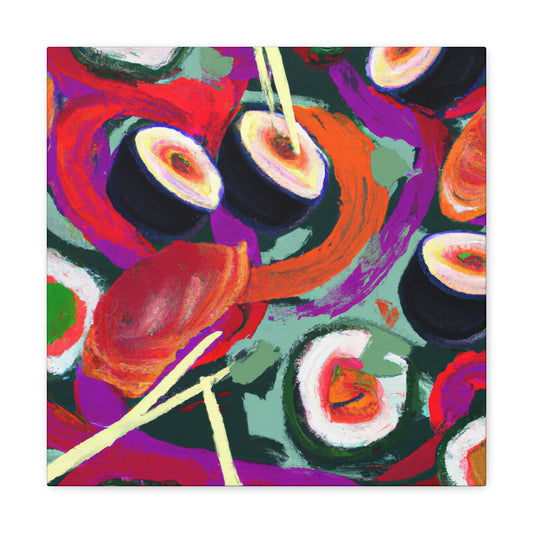 Sushi in Fauvist Hues - Canvas