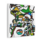 Crocodile in Abstraction - Canvas