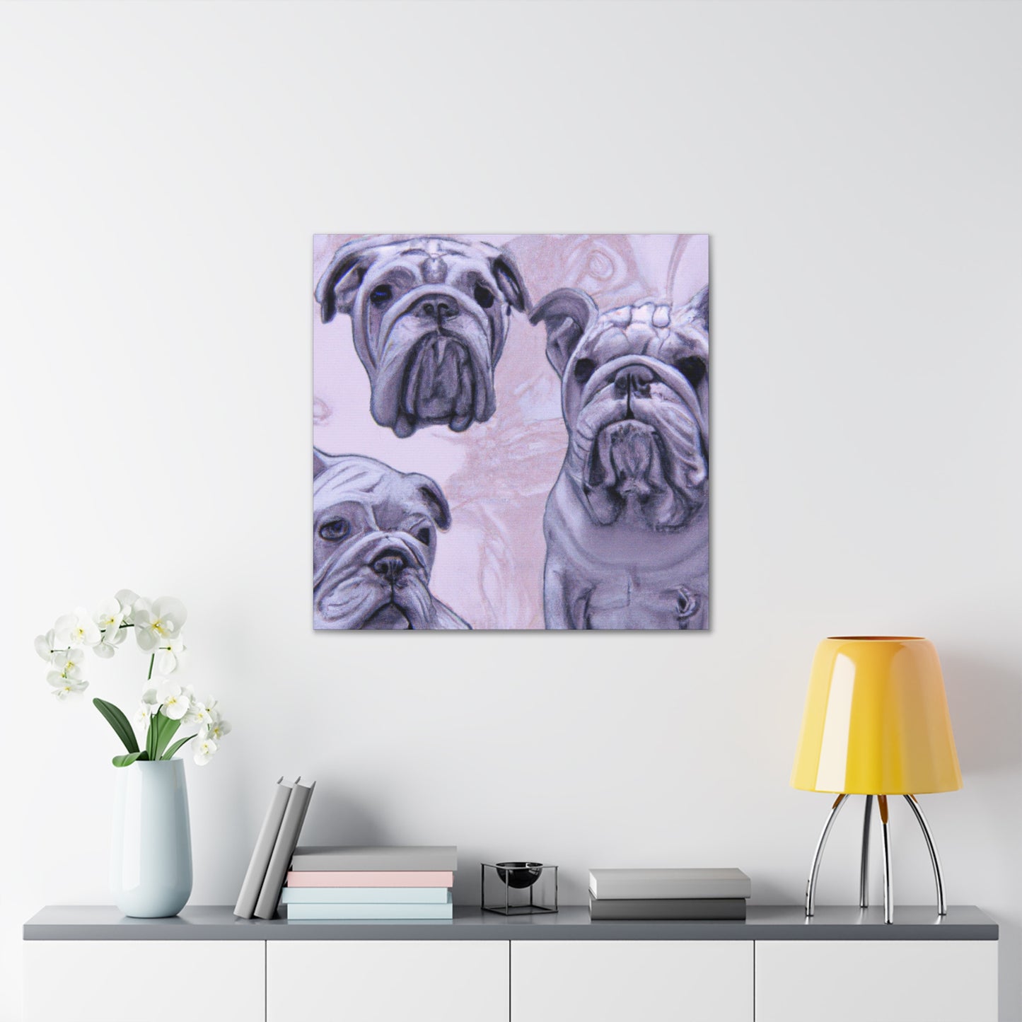 Bulldog in Abstraction - Canvas