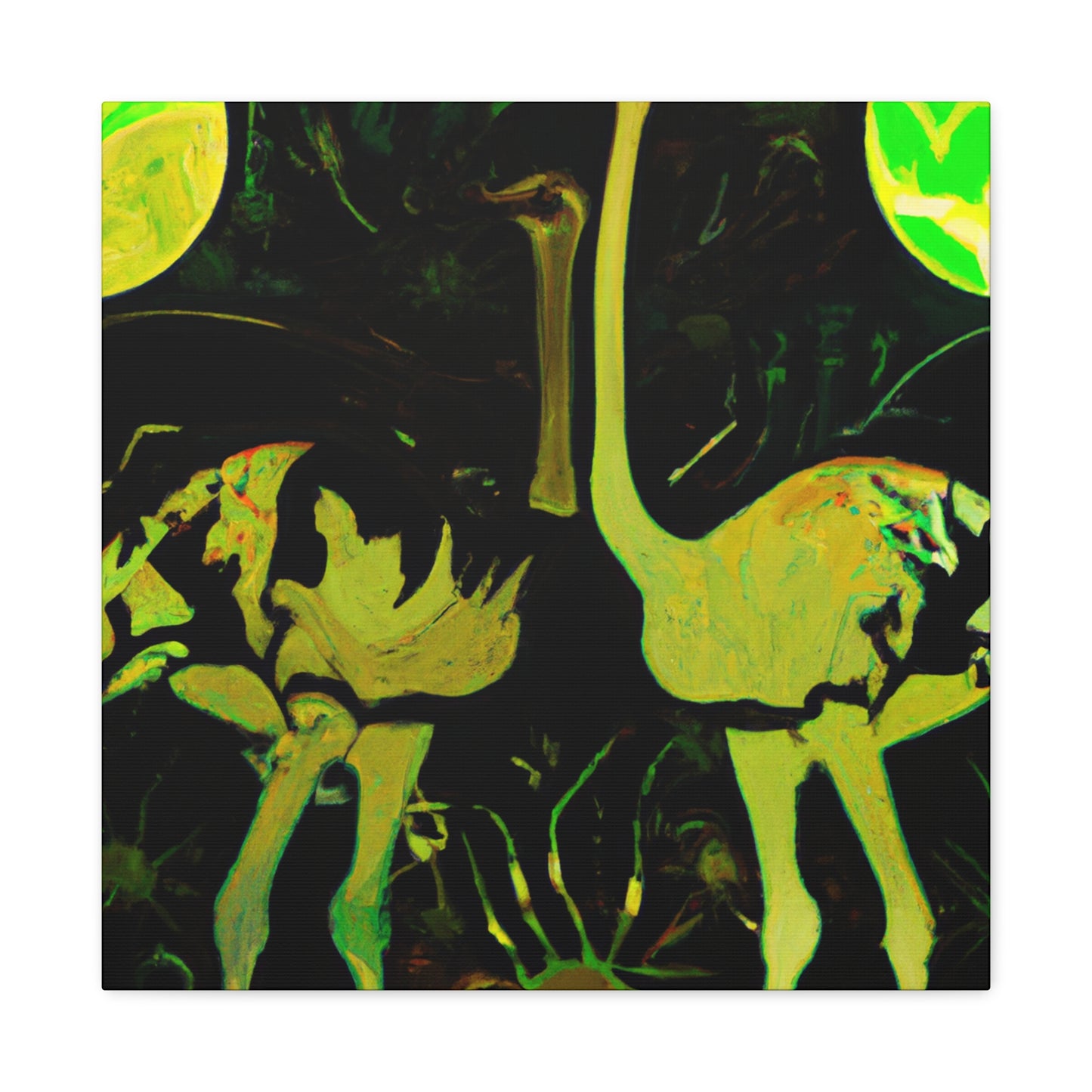 "Ostrich of Art Nouveau" - Canvas