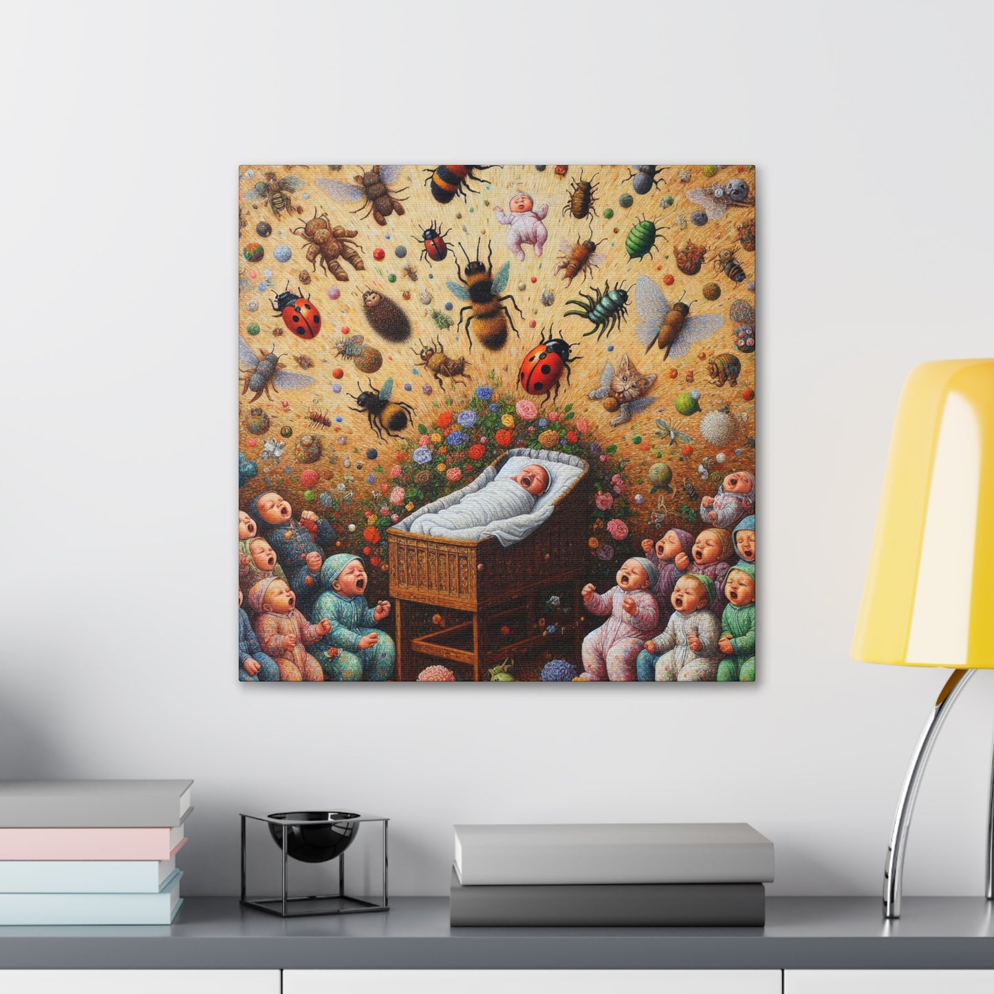 Whimsical Garden Harmony - Canvas