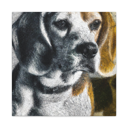 Beagle in Hyperrealism - Canvas