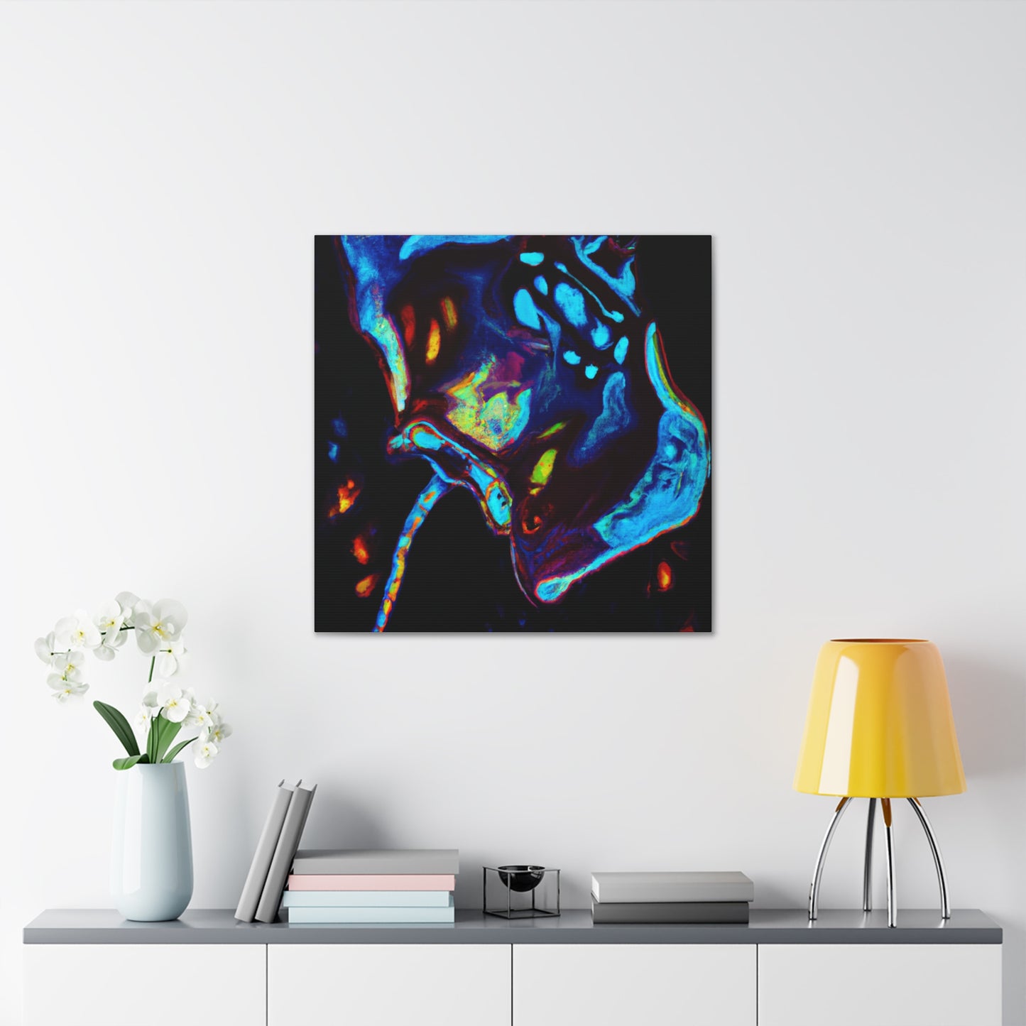 "Stingray Art Deco Gloss" - Canvas