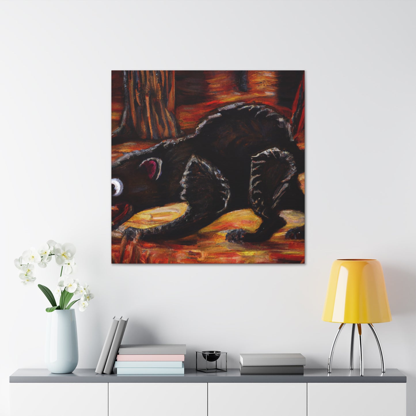 "Spirited Tasmanian Dance" - Canvas