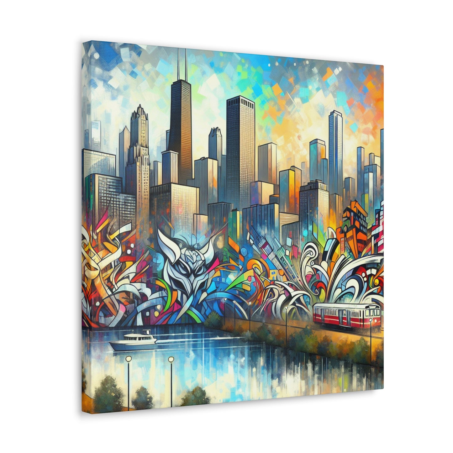 "Urban Dreams Unleashed" - Canvas