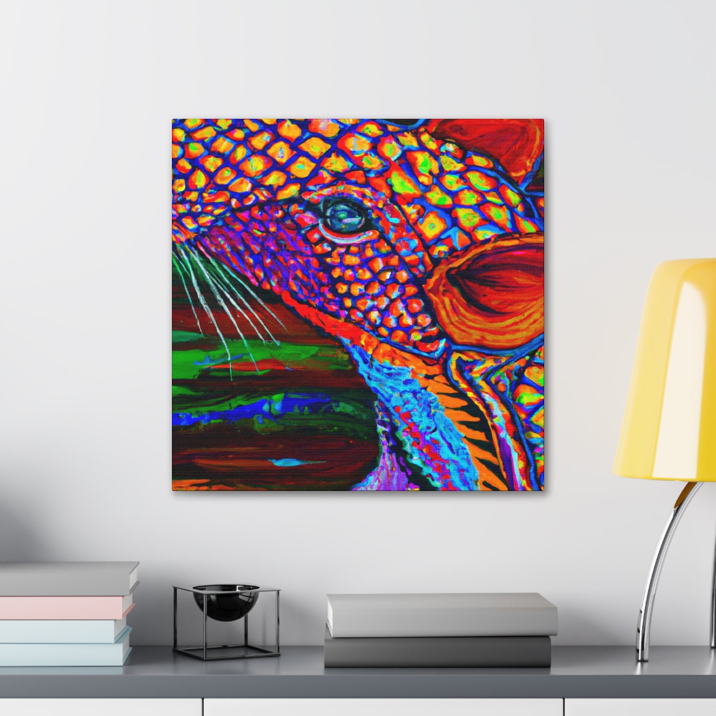 "Pangolin in India Glory" - Canvas