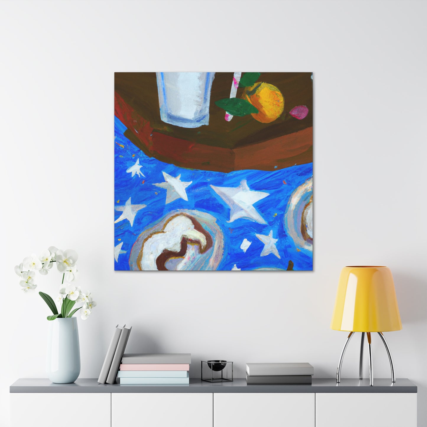 "Milk and Cookie Munch" - Canvas