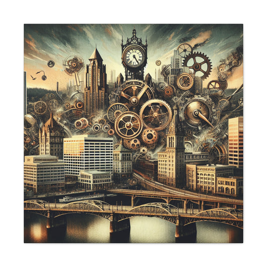 "Steam City Unveiled" - Canvas