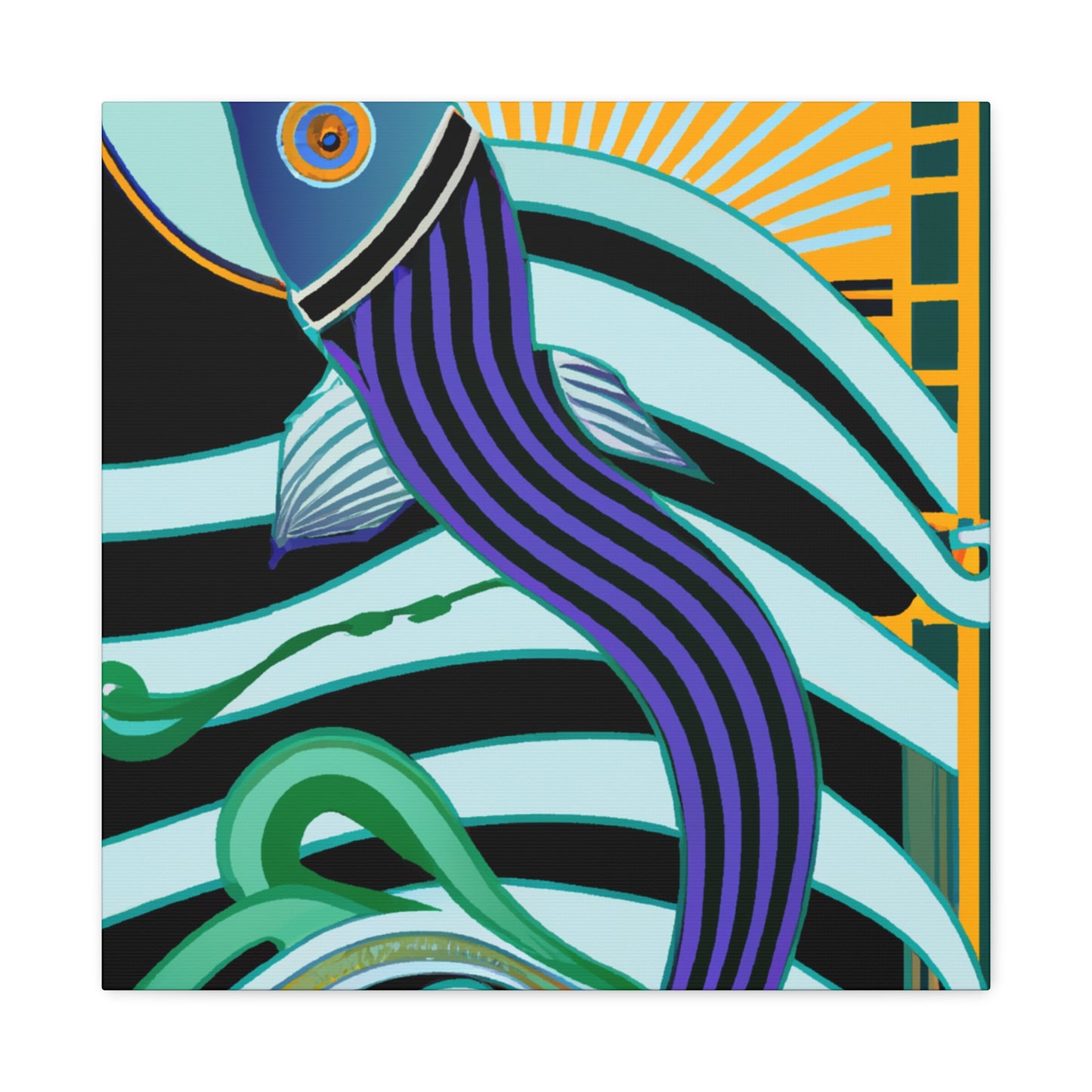 "Electrifying Eel Eccentricity" - Canvas