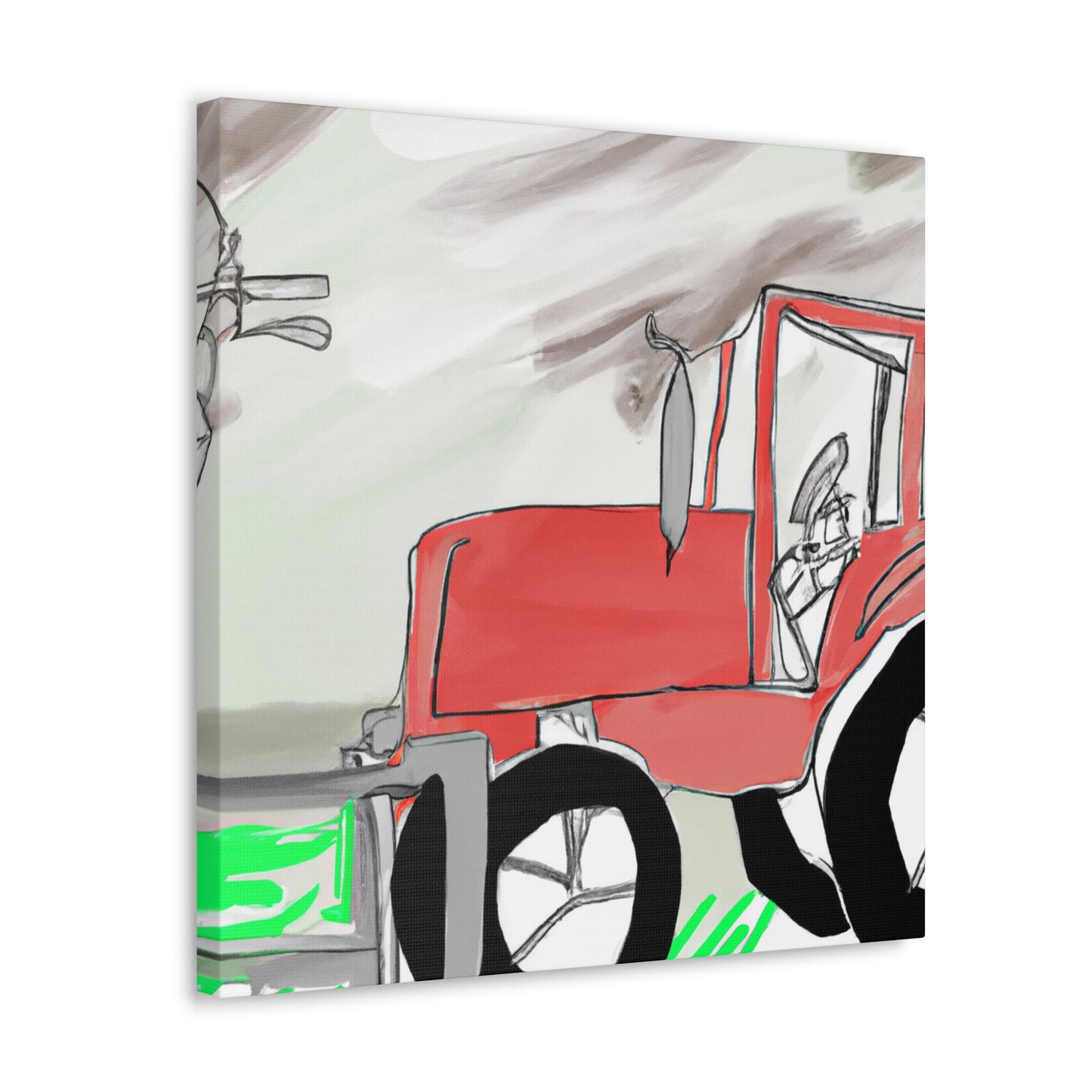 Tractor on the Farm - Canvas