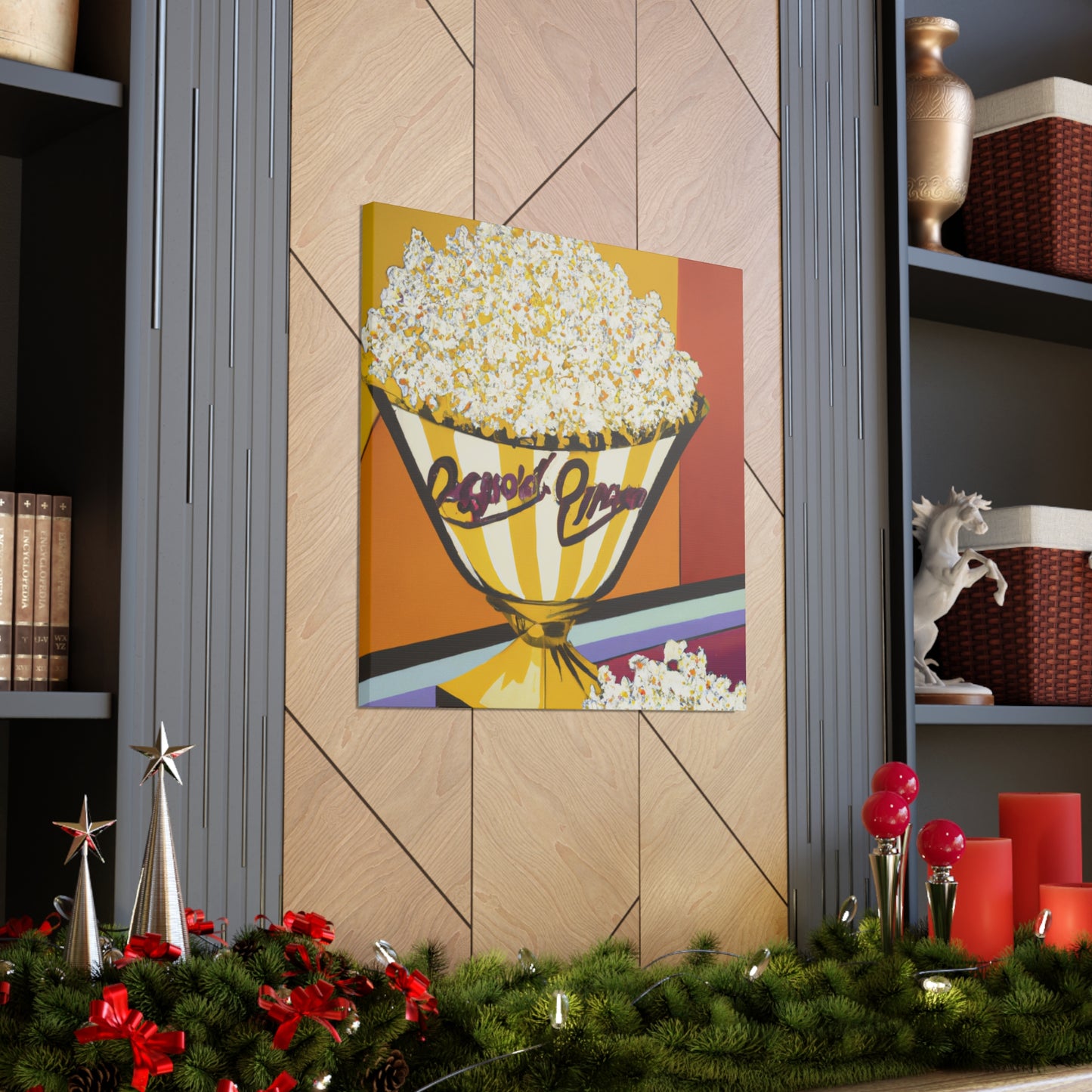 "Popcorn Art Deco Dream" - Canvas