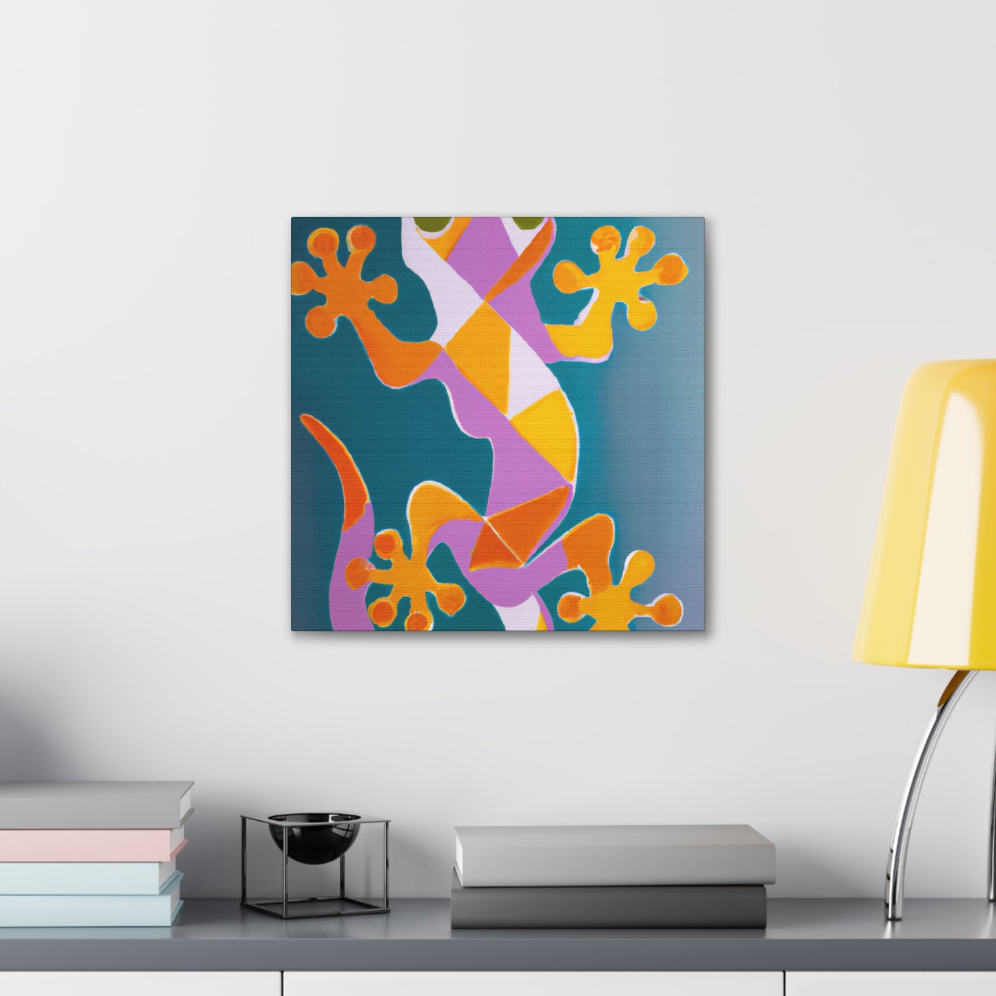 Gecko in Art Deco - Canvas