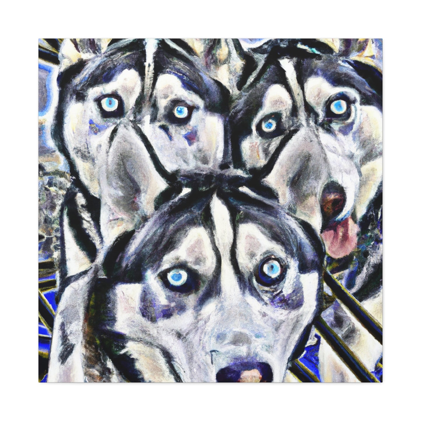 Siberian Husky Dreamscape - Canvas