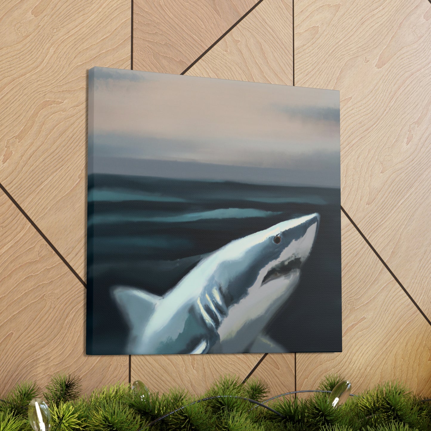 Great White Mystery. - Canvas