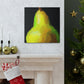 Pear in Metallic Gold - Canvas