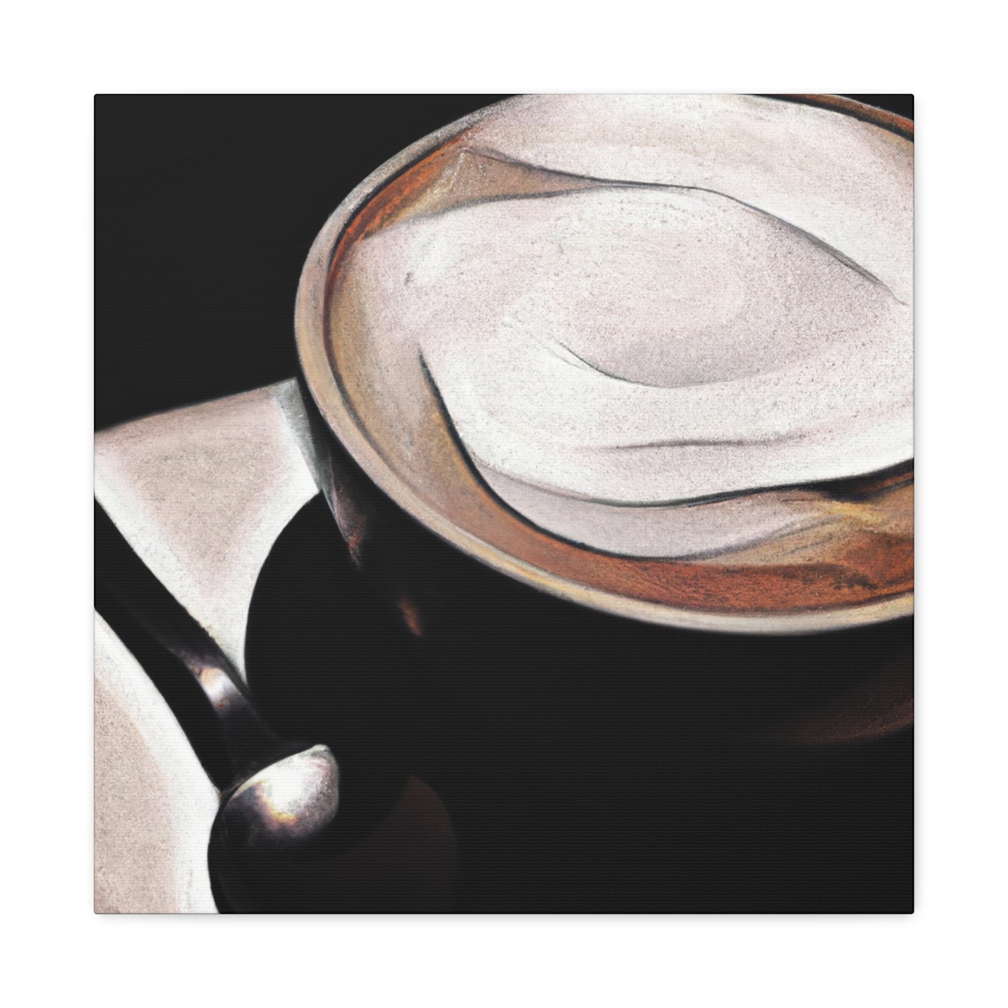 "Cappucino Landscape Delight" - Canvas