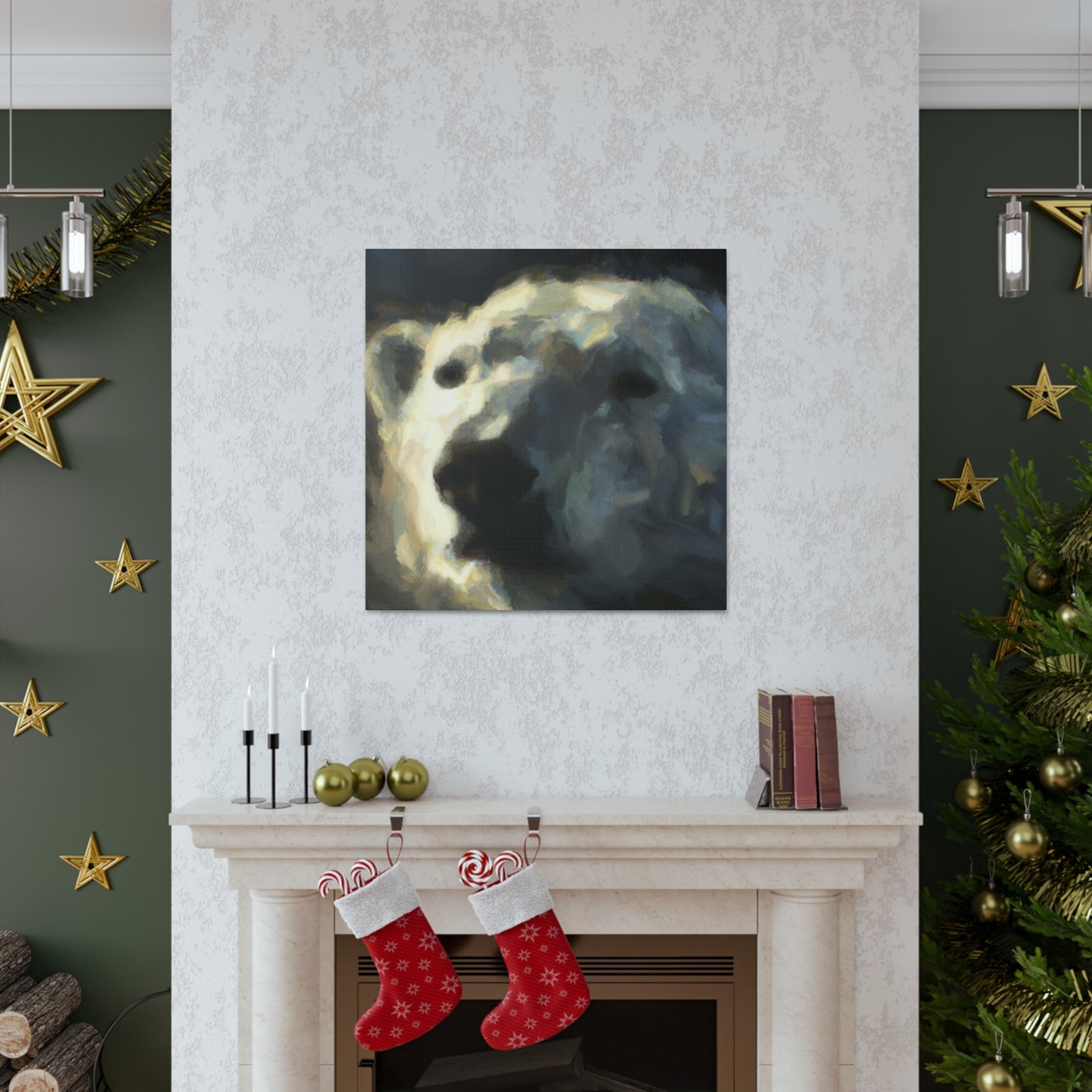 Polar Bear in Color - Canvas