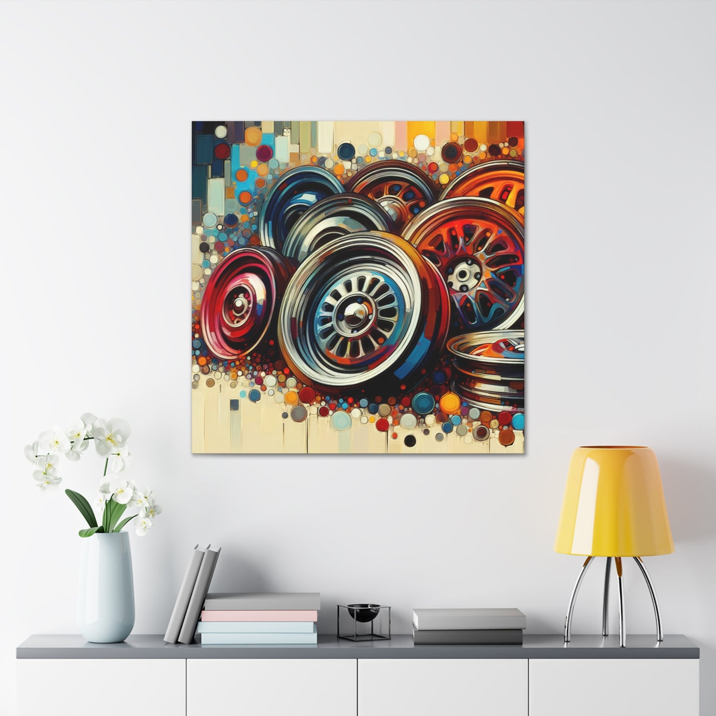 Chrome Symphony Hubcaps - Canvas