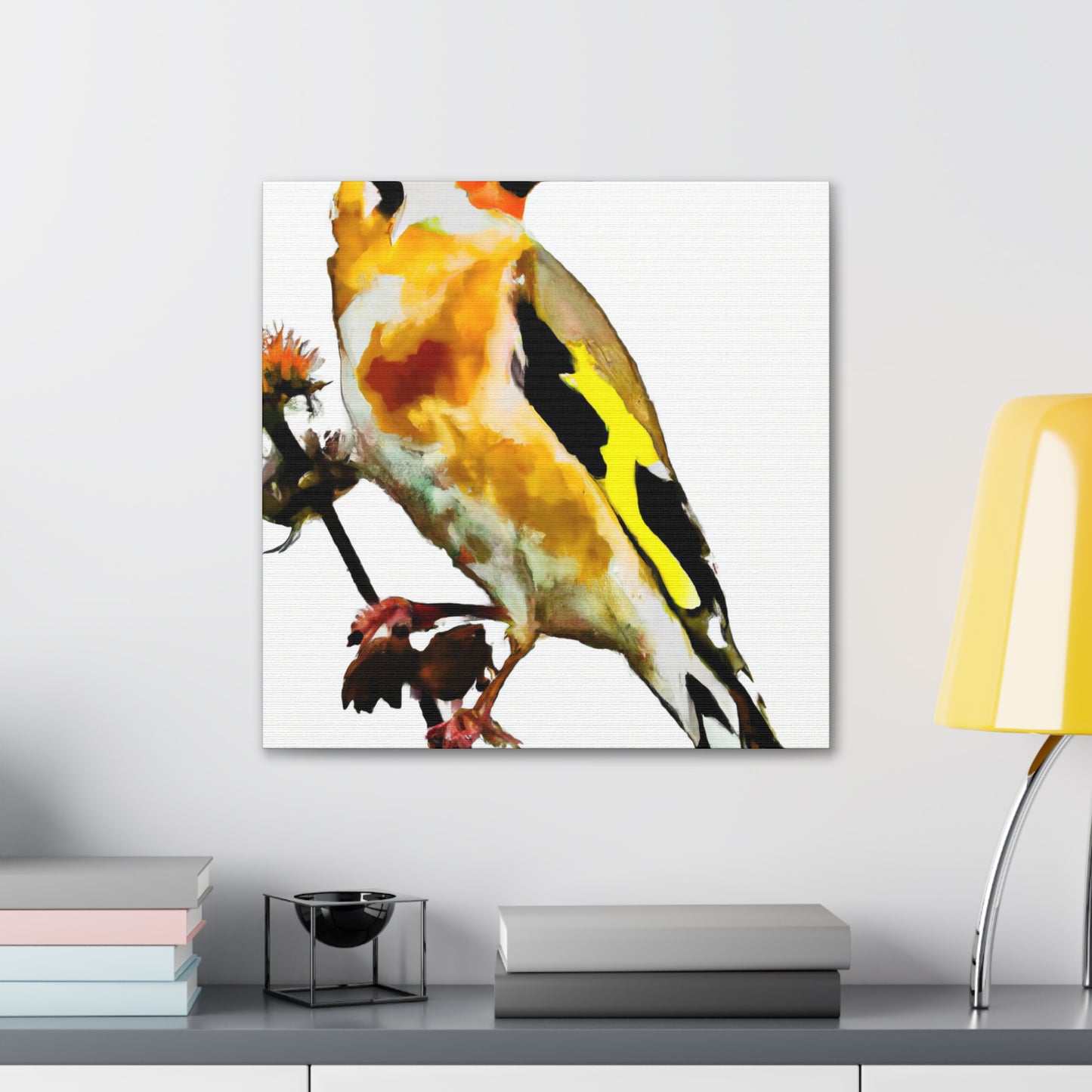 "Flock of Goldfinches" - Canvas