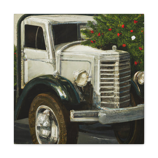 "Vintage Christmas Delivery" - Canvas