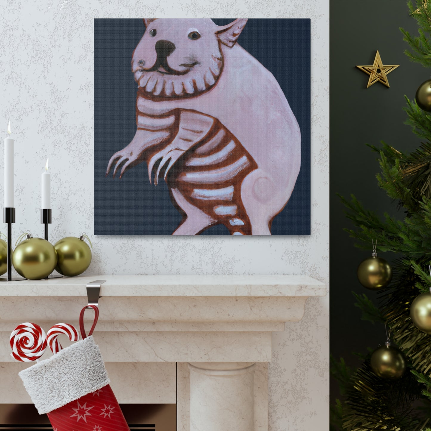 "Wombat's Winter Wonderland" - Canvas