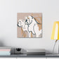 "American Bulldog Uplifted" - Canvas