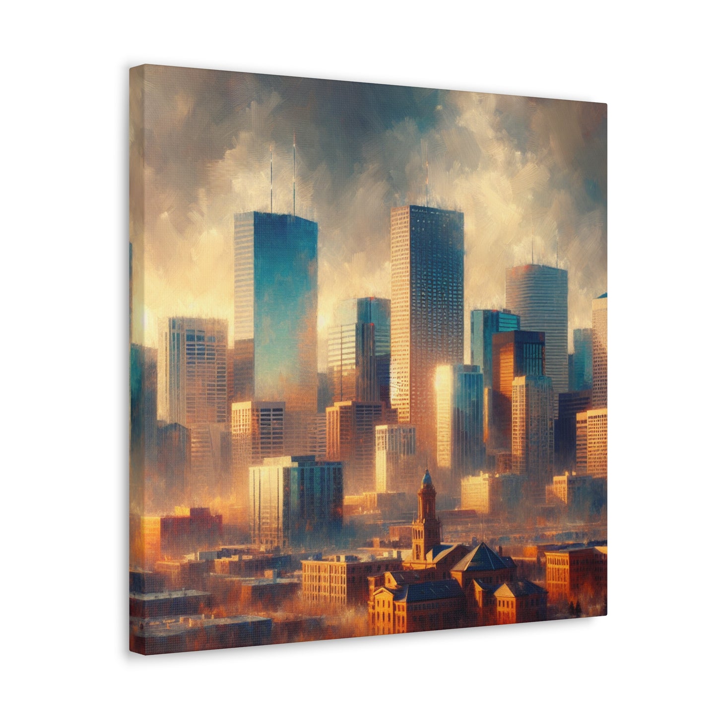 "Metropolis Unveiling Serenity" - Canvas