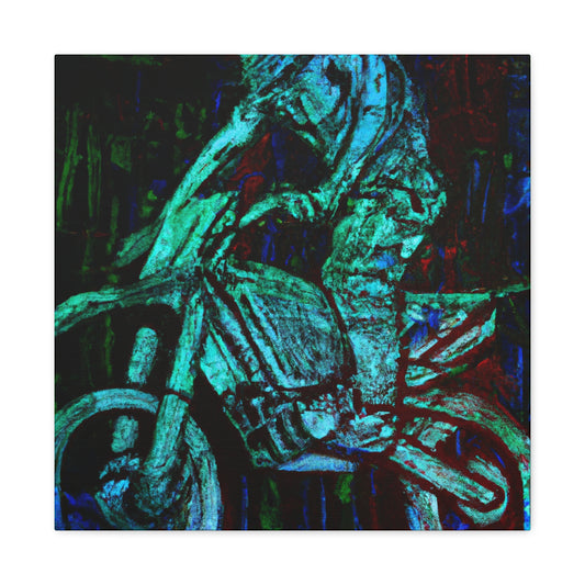 Motorcycle Racing Radiance - Canvas