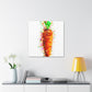 Carrots in Pointillism - Canvas