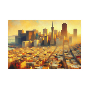 Golden City Hues - Canvas