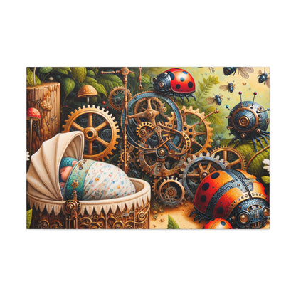 "Mechanical Garden Delights" - Canvas