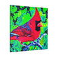 "Northern Cardinal Brilliance" - Canvas