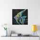 "Angelfish in Bloom" - Canvas