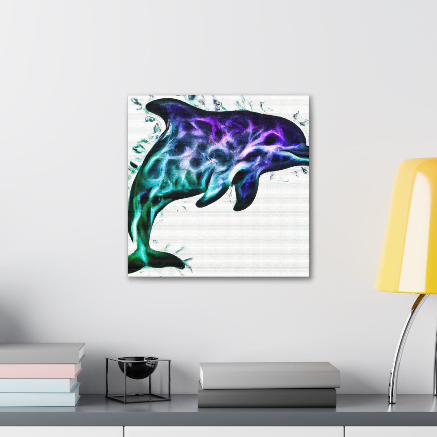 Dolphins in the Ocean - Canvas