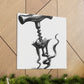 "Corkscrew's Coiled Form" - Canvas