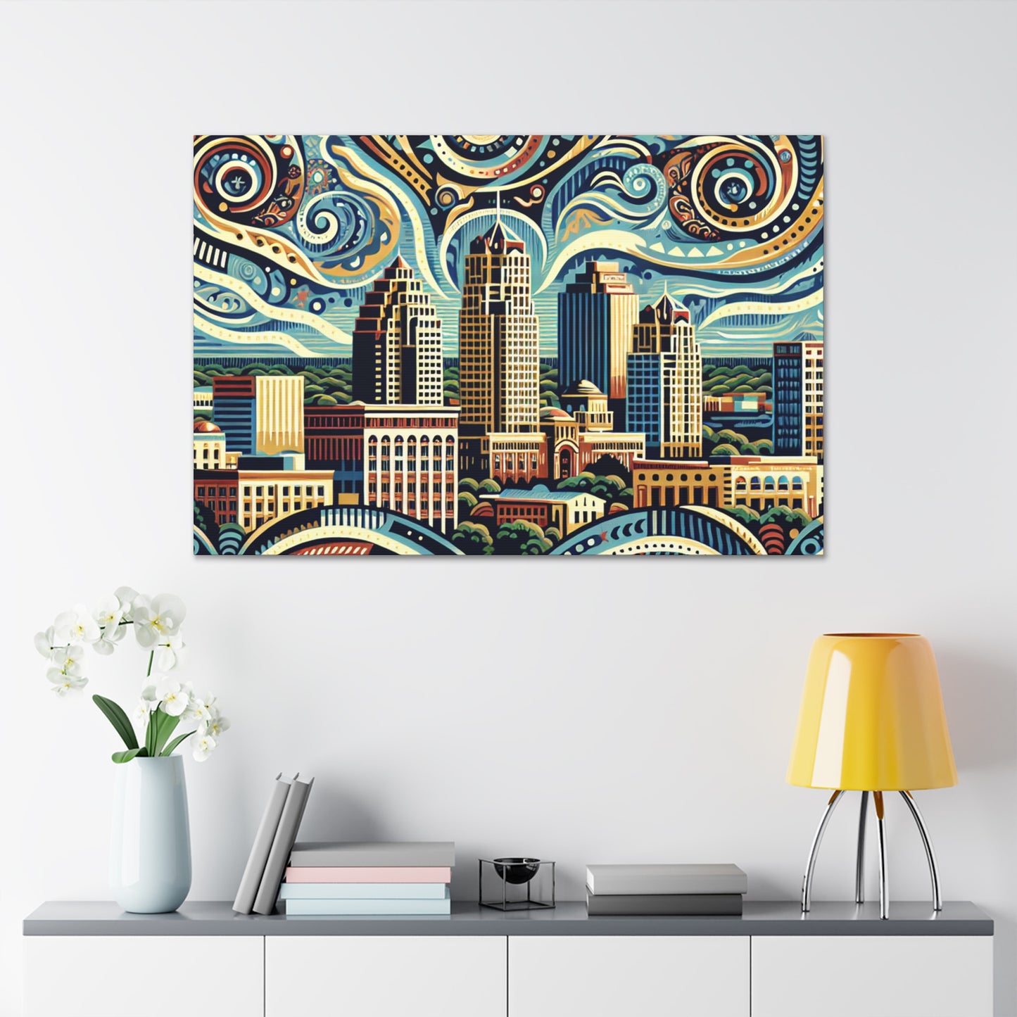 "Texas Tapestry: San Antonio" - Canvas