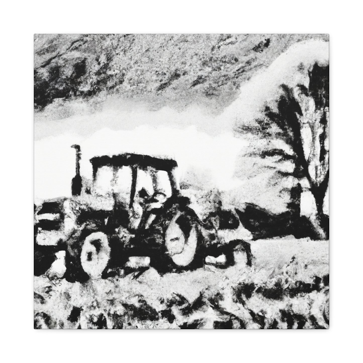 "Tractor in the Fields" - Canvas