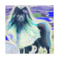 "Keeshond with Surrealism" - Canvas