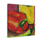 "Cascading Peppers Fauvism" - Canvas