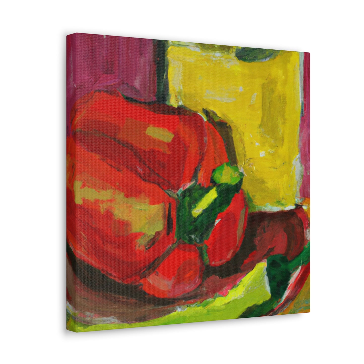 "Cascading Peppers Fauvism" - Canvas