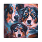 "Aussie Shepherd Surrealism" - Canvas