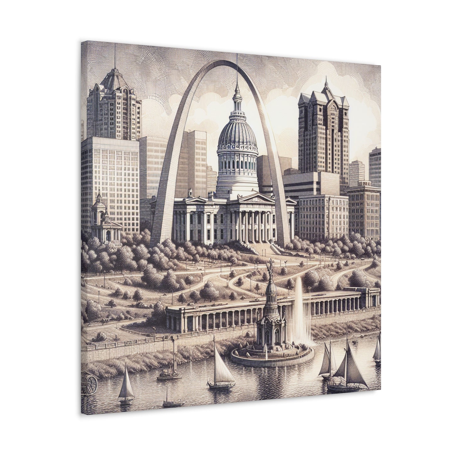 "Serene St. Louis Splendor" - Canvas