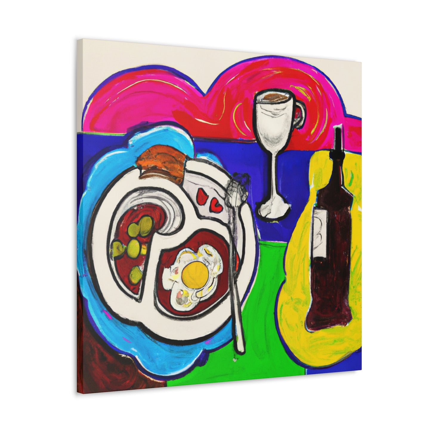 Dinner Table Delight - Canvas